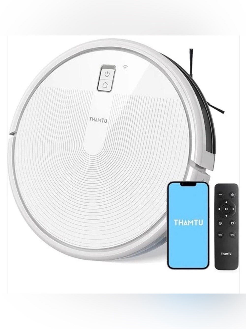 Thamtu G10 Robot Vacuum Cleaner 2700Pa Suction, Robotic Self-Charging - WHITE